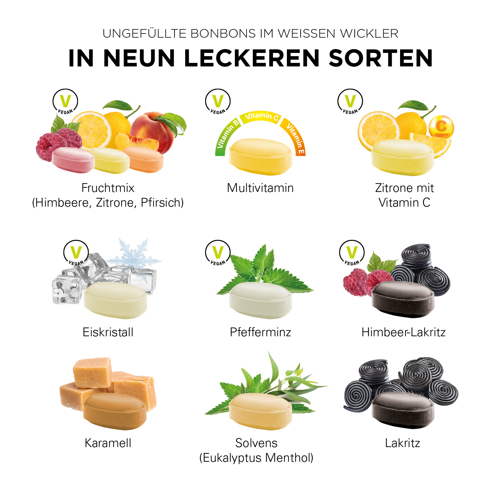 Bonbon ungefüllt